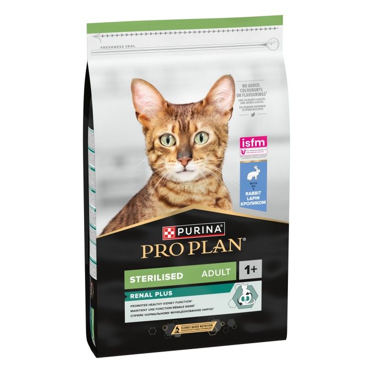 Hrana uscata pisici, ​Purina Pro Plan Sterilised Renal Plus, Iepure, 10 kg (Hrana Uscata - Pisici)