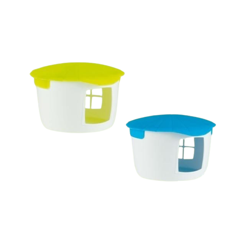 Casuta pentru Rozatoare, Plastic, 16x15x10 cm, diverse culori, 40331070 (Custi, colivii, genti transport)