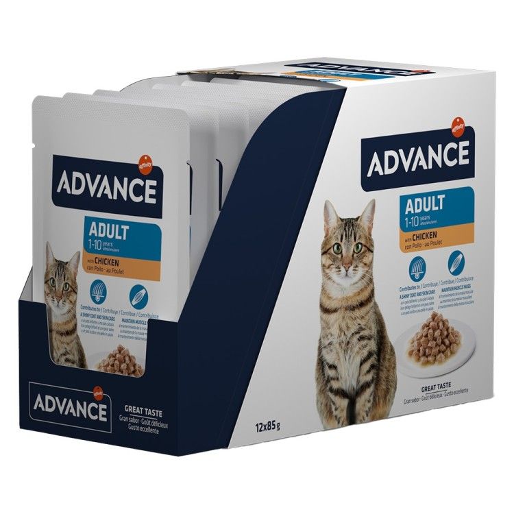 1 BAX ADVANCE CAT WET ADULT PUI PLIC 85g (12BUC/BAX)