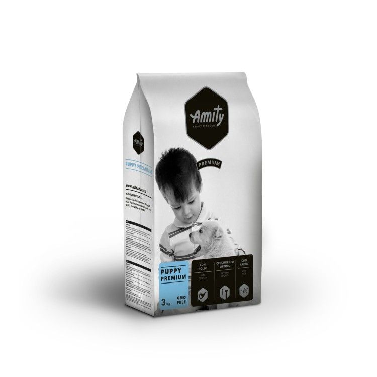 Hrana Uscata Caini, Amity Premium Puppy, 3 kg (Hrana Uscata - Caini)
