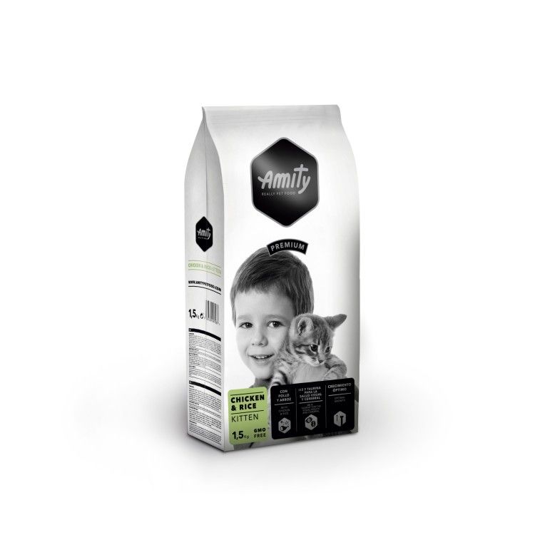 AMITY PREMIUM KITTEN PUI SI OREZ 1.5 KG