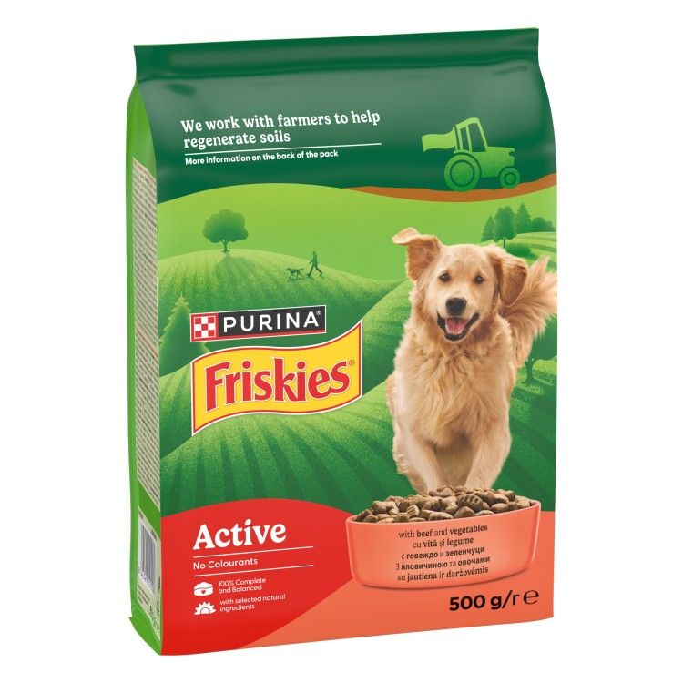 FRISKIES Dog, Caini Active, Vita, 500 g (Hrana Uscata - Caini)