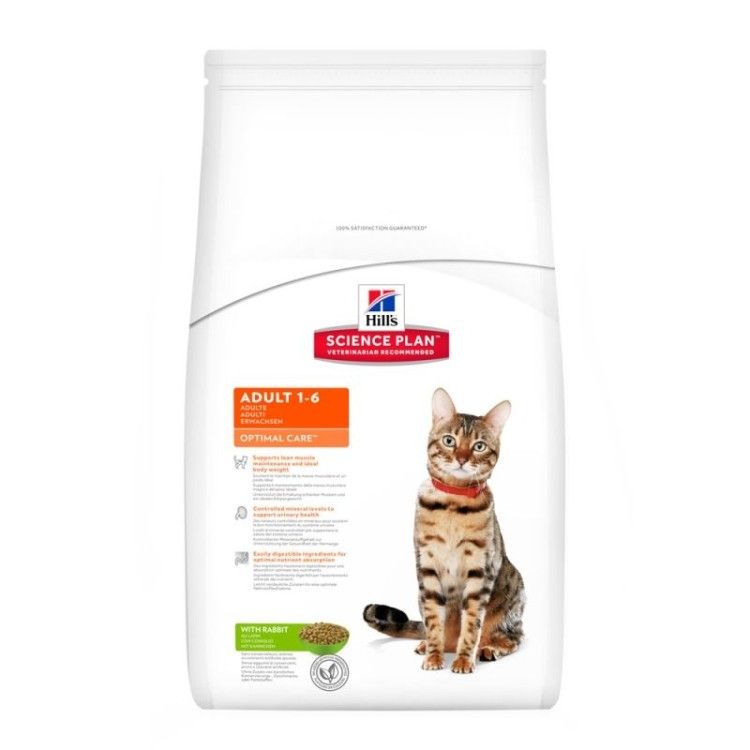 Hill's SP Adult Optimal Care hrana pentru pisici cu iepure 2 kg
