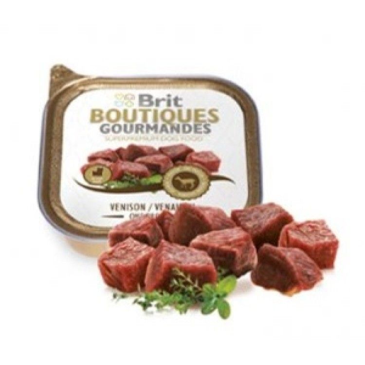 Brit Boutiques Gourmandes bucatele de carne de vanat 150 g