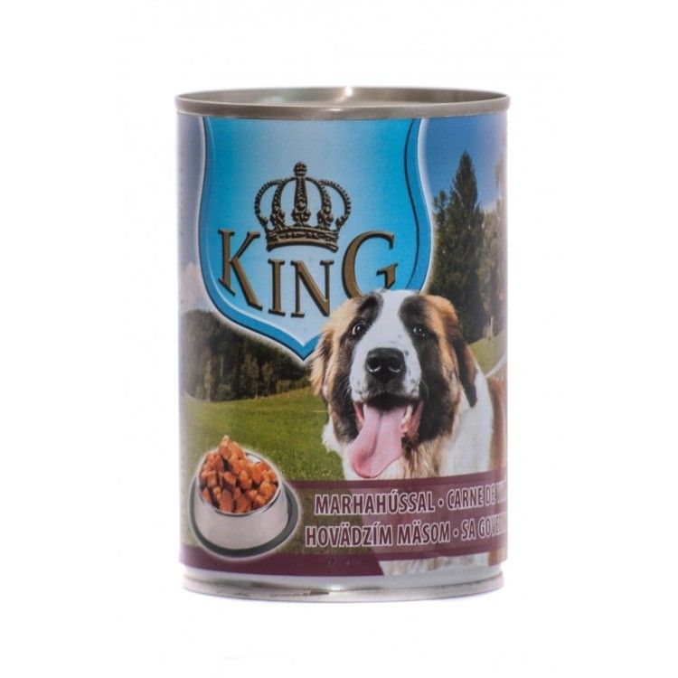 King Dog, conserva cu carne de vita, 415 g