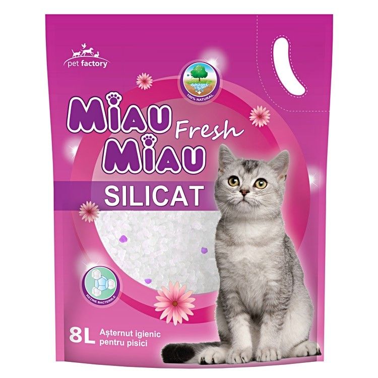 Asternut silicatic, Miau Miau, Fresh, 8l