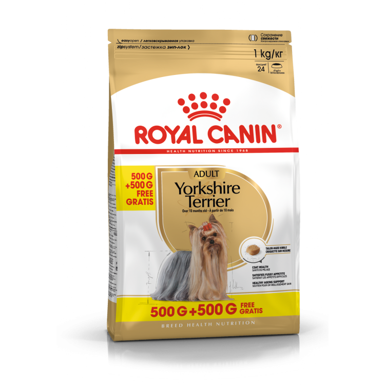 Royal Canin Yorkshire Terrier Adult 500 g + 500 g CADOU