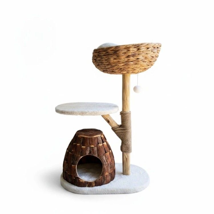 Ansamblu de joaca pisici, Meraki Home, Treebark Nest, 60 x 40 x 88 cm
