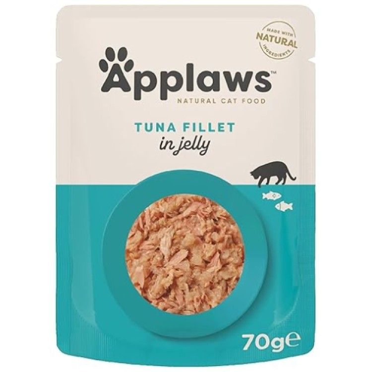 Applaws Tuna Fillet in Jelly, plic, 70 g (Hrana Umeda - Pisici)