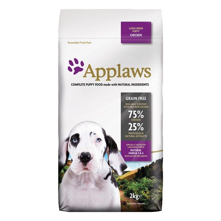 Applaws Dog Junior Talie Mare Cu Pui, 2 kg