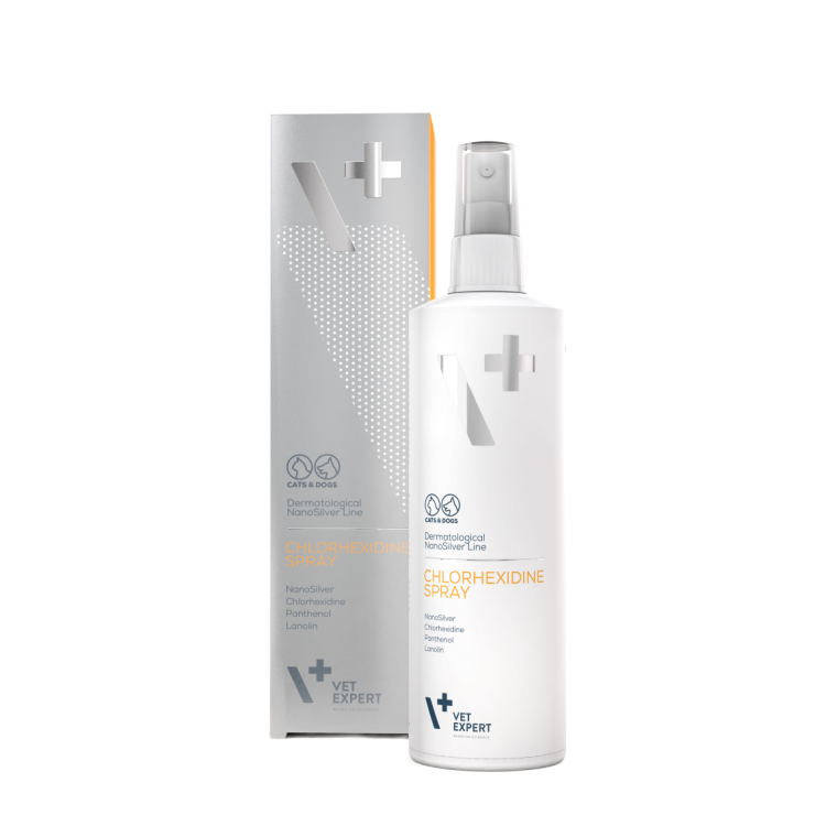 Spray Nanosilver VetExpert Clorhexidina 4%, 100 ml