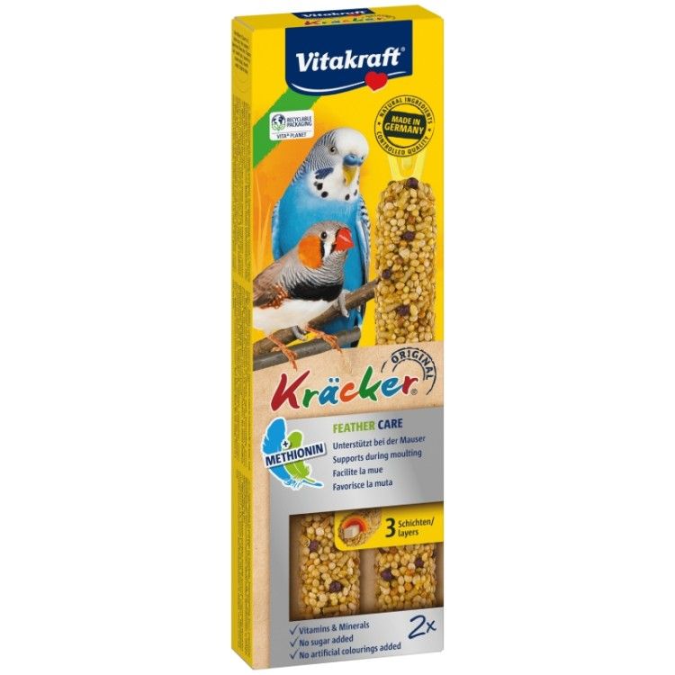 Batoane pentru perusi, Vitakraft Kracker pentru Pene, 60 g (Hrana - Pasari)