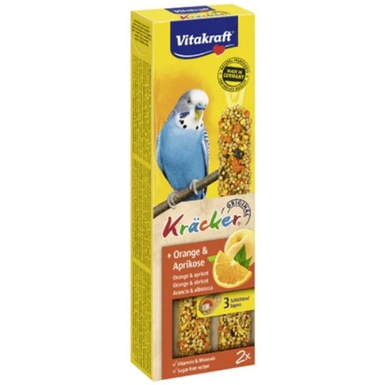 Baton Perusi Vitakraft Portocale/ Caise, 2 buc (Hrana - Pasari)