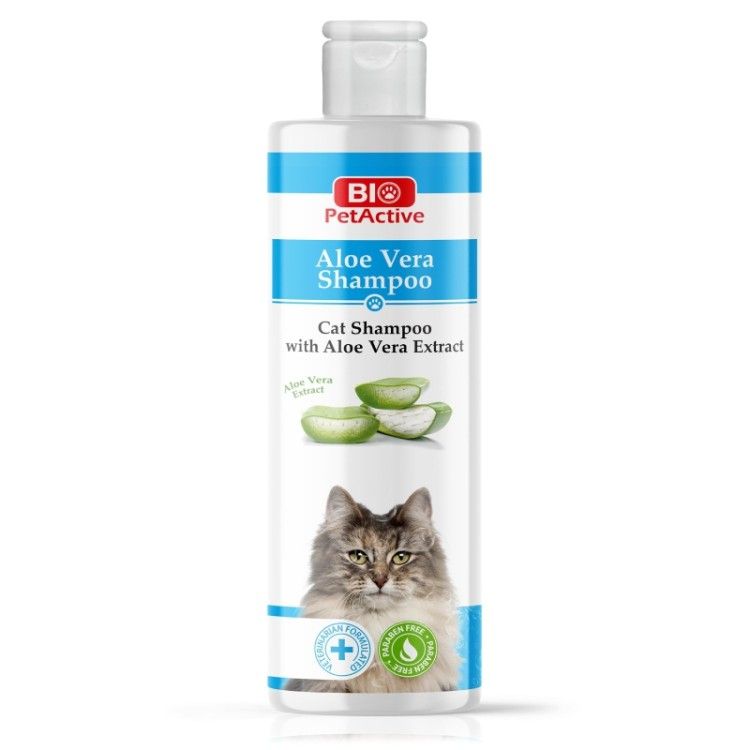 Sampon pentru pisici, Bio PetActive Aloe Vera Shampoo Cat, 400 ml (Sampoane)