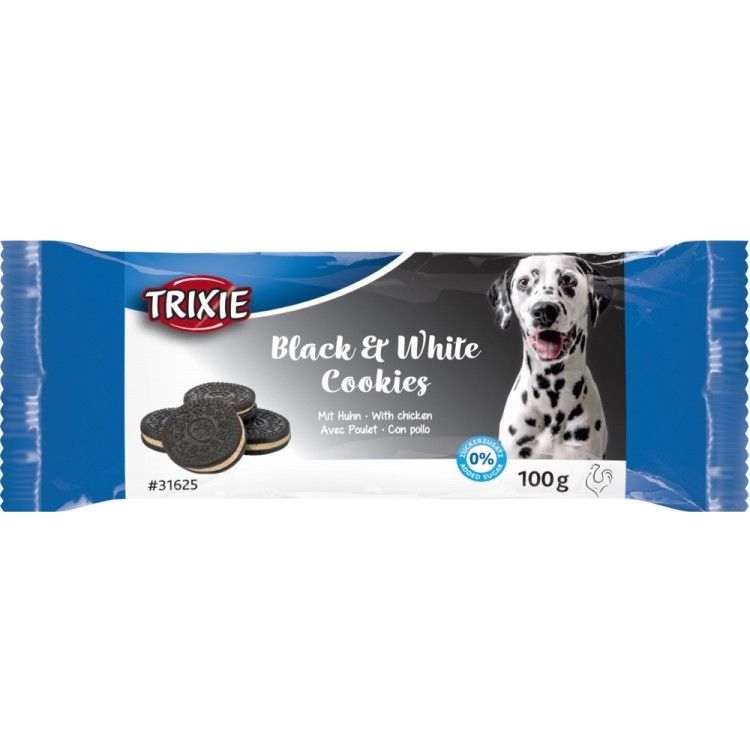 Biscuiti Black And White cu Pui 4 cm 100 g 31625