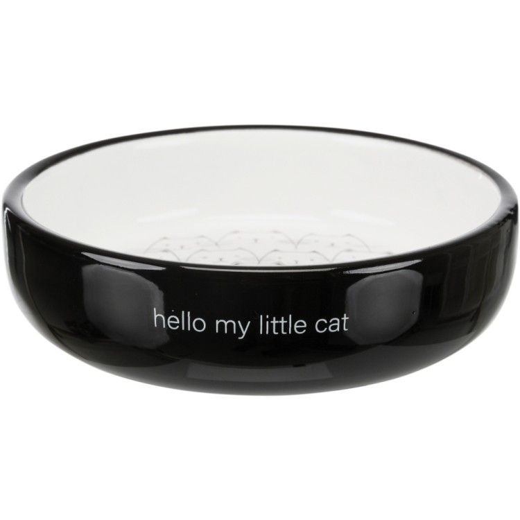 Bol ceramic 0.3 l/ 15 cm negru/alb 24771