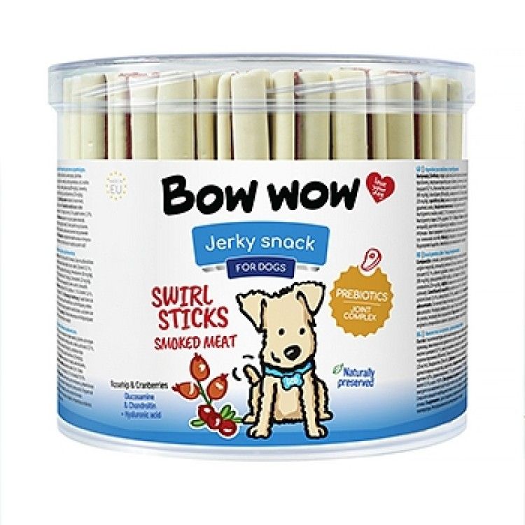 Bow Wow Recompense pentru Caini Natural Sticks cu Carne, 55 buc