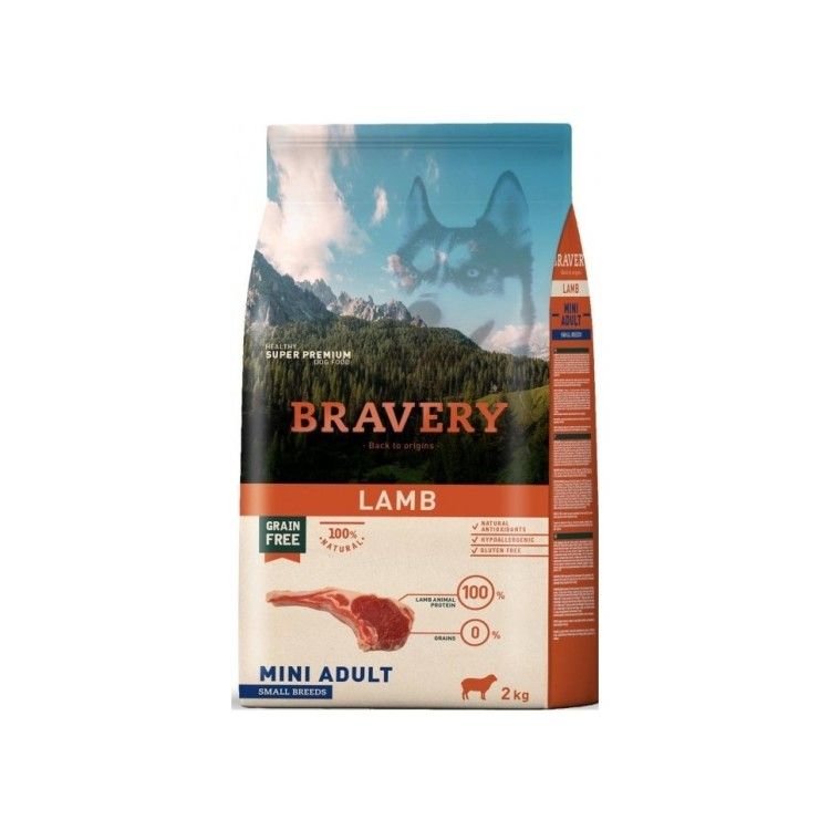 Hrana Uscata Caini, Bravery Dog, Mini Adult, Miel, 2 kg (Hrana Uscata - Caini)