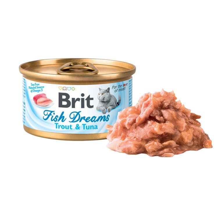 Brit Fish Dreams Trout and Tuna, 80 g (Hrana Umeda - Pisici)