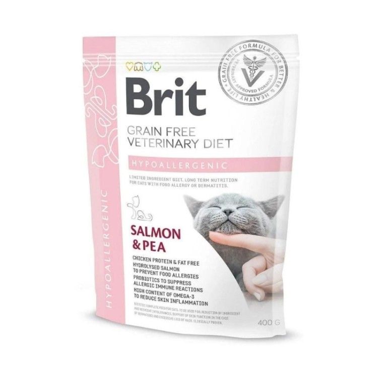 Brit Grain Free Veterinary Diets Cat Hypoallergenic, 400 g (Diete Veterinare - Pisici)