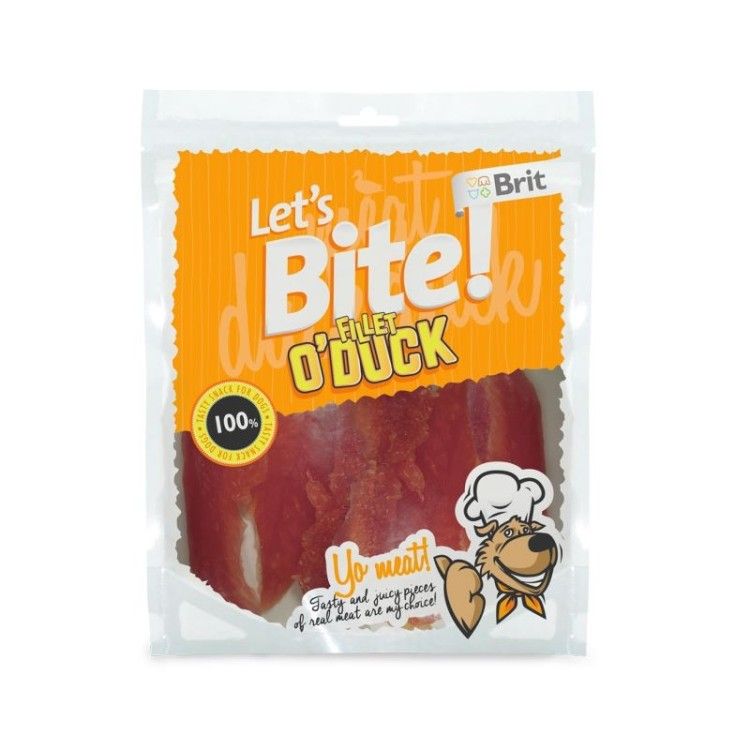 Brit Lets Bite Fillet O'Duck, 400 g