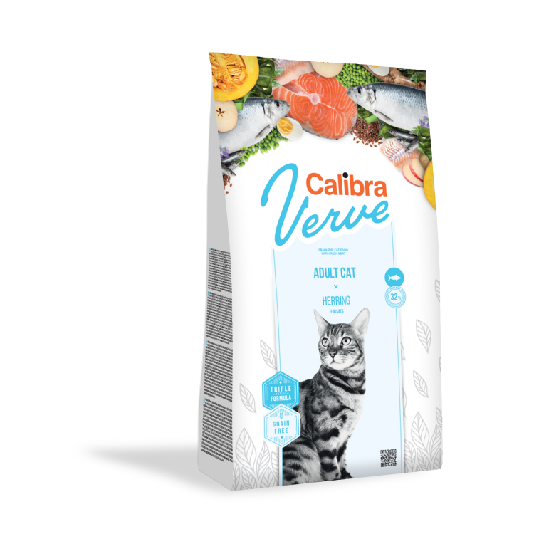 Calibra Cat Verve Grain Free Adult, Herring, 750 g