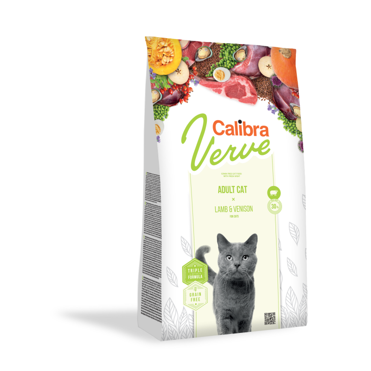 Calibra Cat Verve Grain Free Mature 8+ Lamb & Venison, 750 g