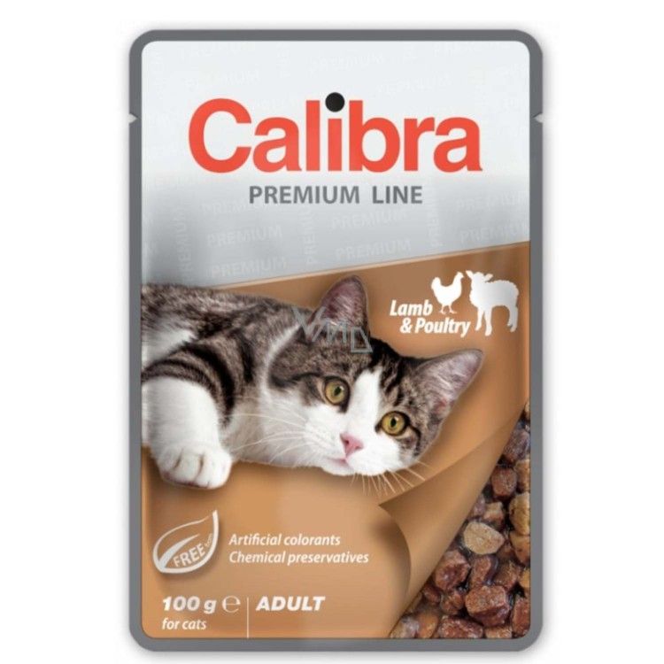 Calibra Cat Pouch Lamb and Poultry in Sauce 100 g 