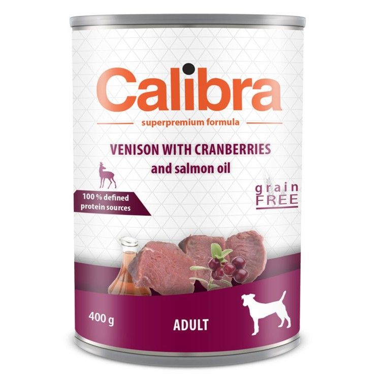 Calibra Dog Adult Vanat cu Merisoare, 400 g