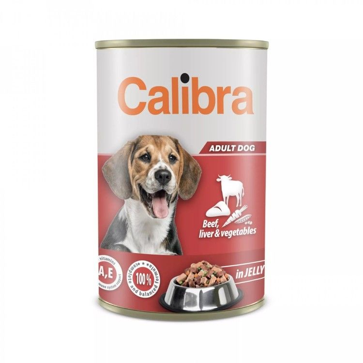 Calibra Dog Conserva Beef Liver & Vegetables in Jelly 1240 g