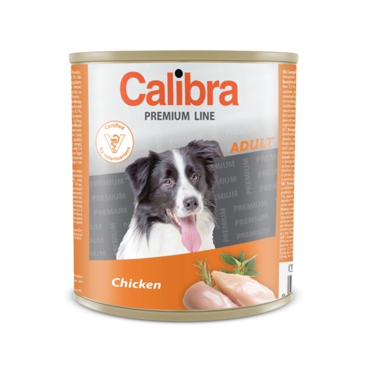 Calibra Premium Adult Chicken, 800 g (Hrana Umeda - Caini)