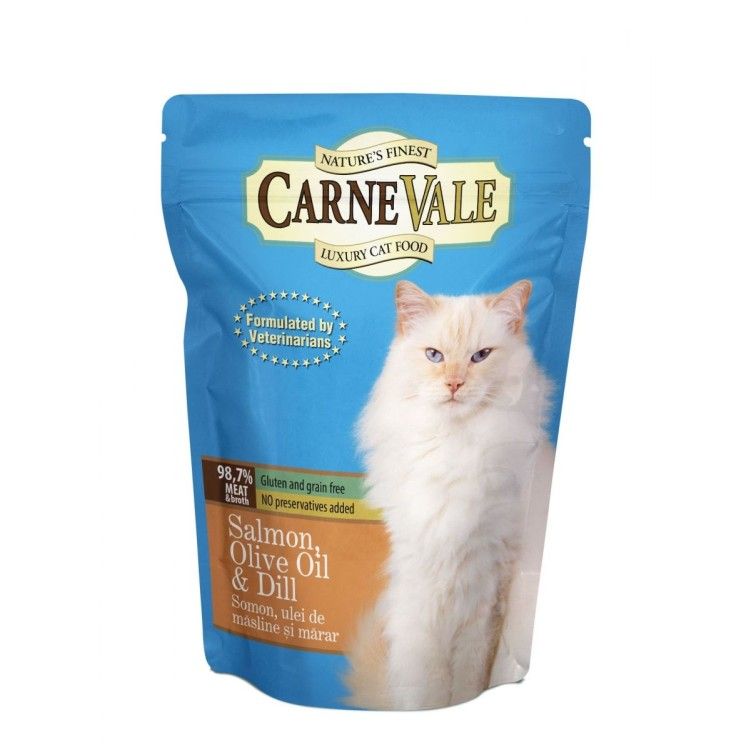 Hrana umeda pisici, Carnevale Somon, Ulei de Masline, Marar, 85 g (Hrana Umeda - Pisici)