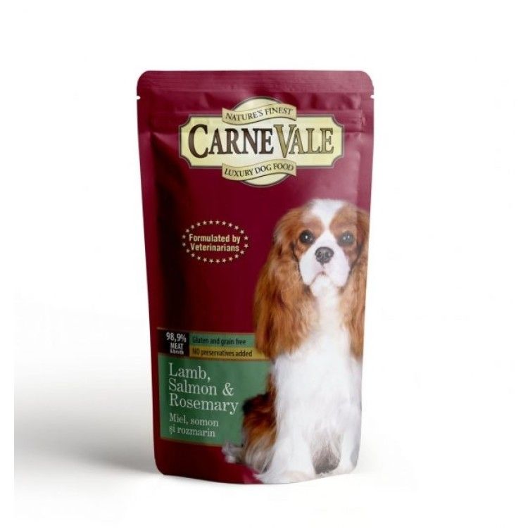 Hrana umeda caini, Carnevale Miel, Somon & Rozmarin, 125 g (Hrana Umeda - Caini)