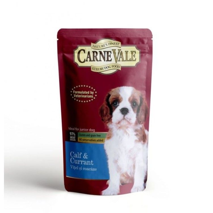Hrana umeda caini, Carnevale Puppy Vitel & Coacaze, 125 g (Hrana Umeda - Caini)
