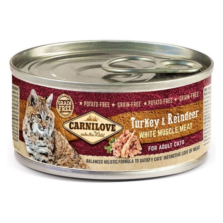 Carnilove Adult Cat Turkey & Reindeer, 100 g