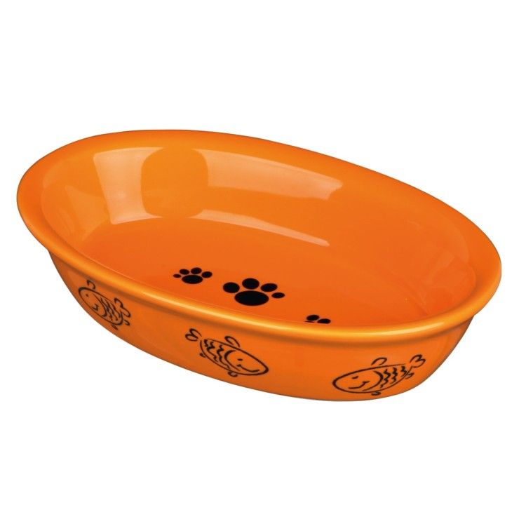 Castron Ceramica Oval 0 2 L/15x10 cm 24495 - portocaliu