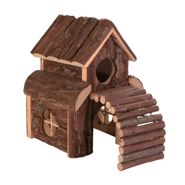 Casuta Din Lemn Natural 2 Etaje 12x20x20 cm 6203