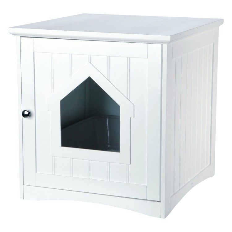 Casuta Pisici (pentru litiera) 49x51x51 cm Alb 40290 - cutie