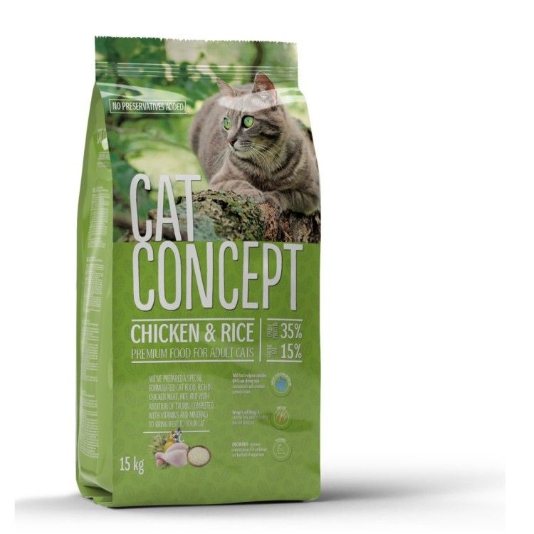 Cat Concept Dry Chicken, 15 kg - sac