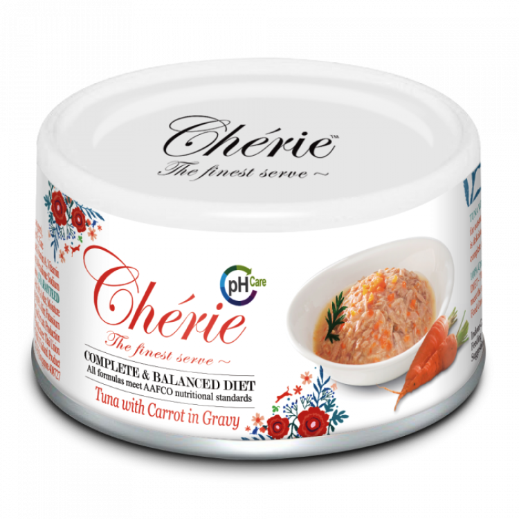 Cherie Adult Urinary Cat Ton cu Morcovi in Sos, 80 g