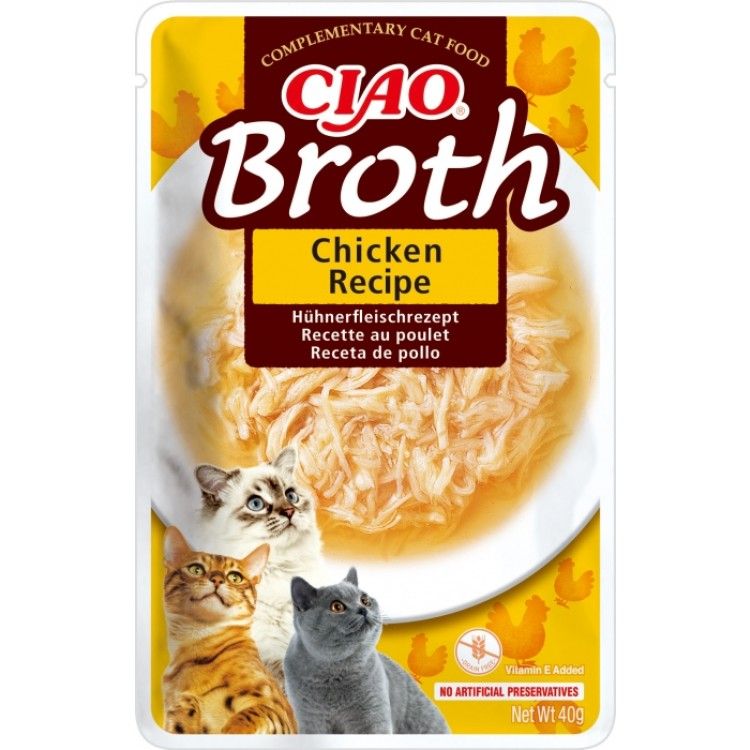 Ciao Broth pentru Pisici cu Pui, 40 g