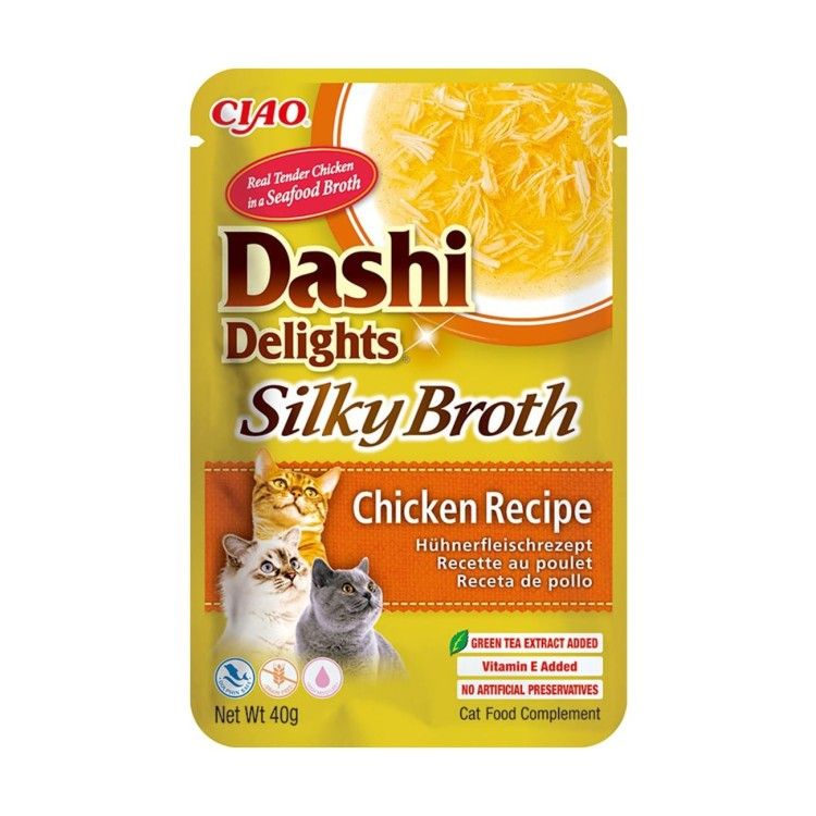 Ciao Dashi Delights Silky Broth, Pui, 40 g (Delicii - Pisici)