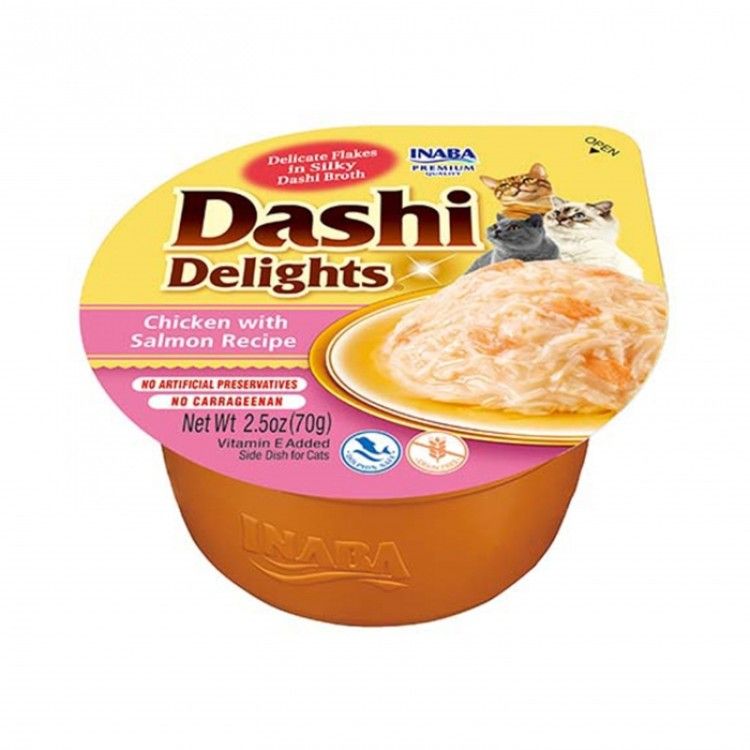 Ciao Dashi pentru pisici cu Pui si Somon, 70 g