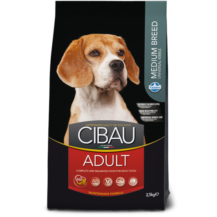 Cibau Dog Adult Medium, 2.5 kg