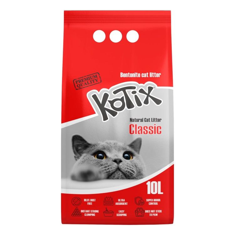 Asternut igienic pentru pisici Kotix, 5 L, fara miros (Igiena - Pisici)