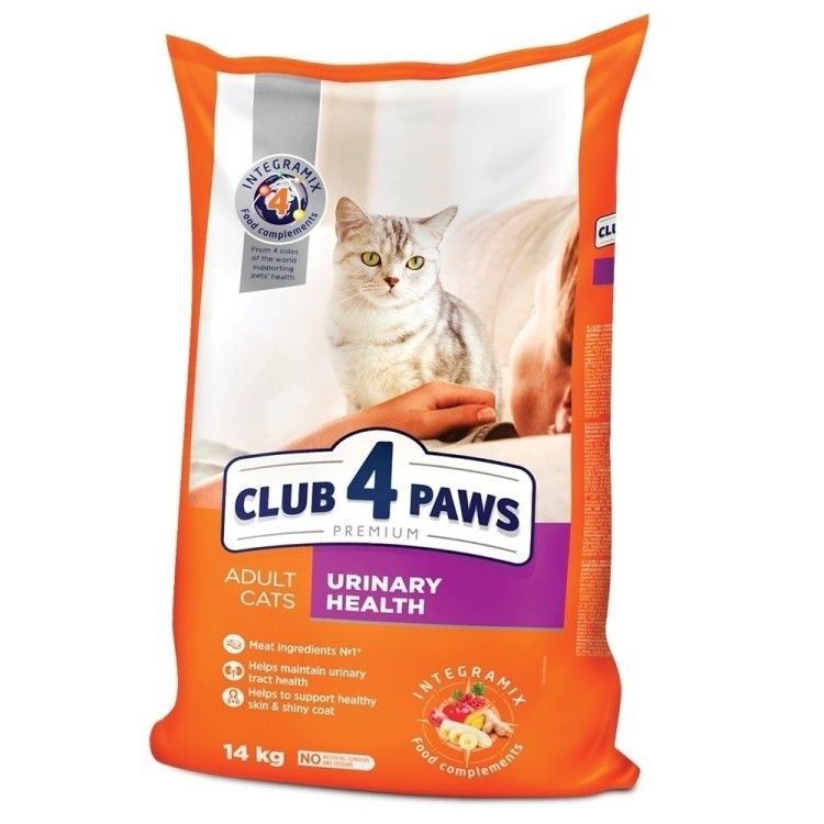 Hrana uscata premium pisici, Club 4 Paws Cat Urinary, Pui, 14 kg (Hrana Uscata - Pisici)