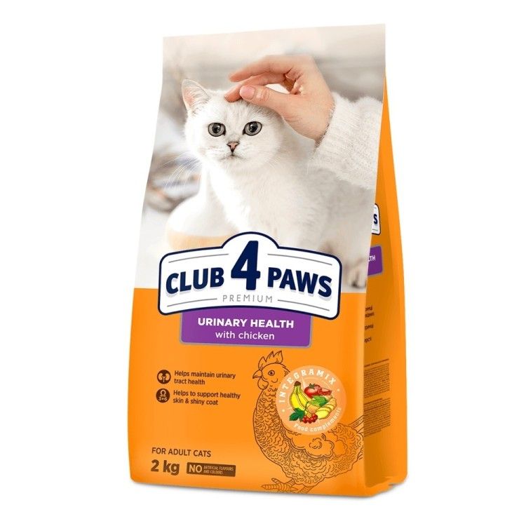 Hrana uscata premium pisici, Club 4 Paws Cat Urinary, Pui, 2 kg (Hrana Uscata - Pisici)