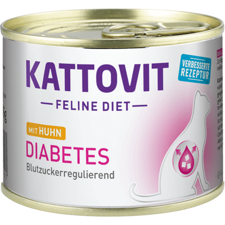 Conserva Kattovit Diabetic, Pui, 185 g