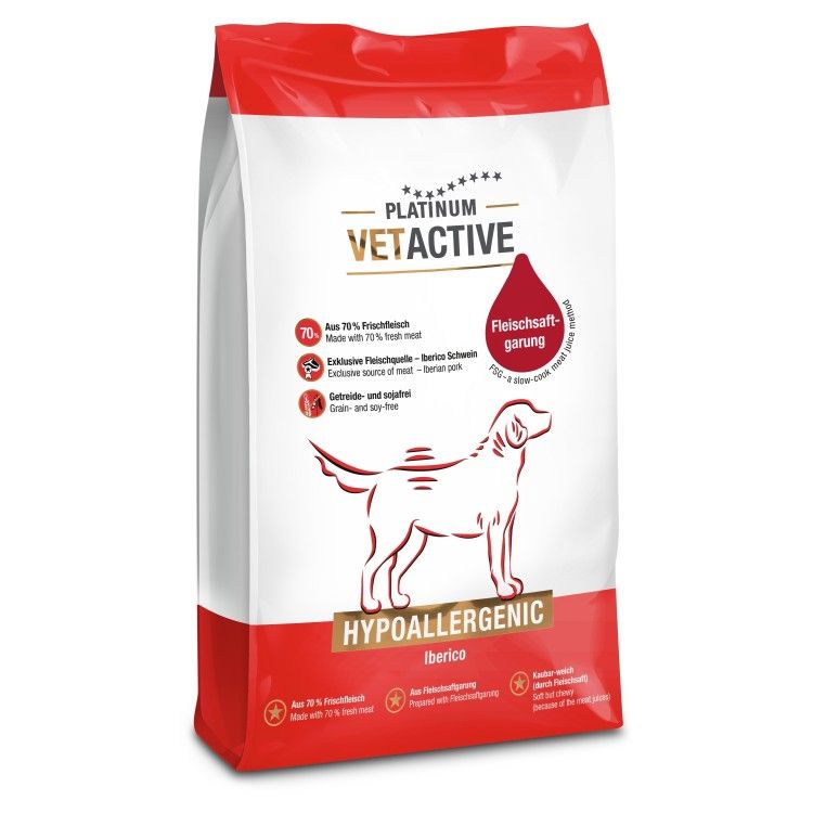 Hrana uscata caini, PLATINUM Vetactive Dog Hypoallergenic, 5 kg (Hrana Uscata - Caini)