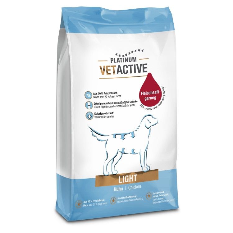 Hrana uscata caini, PLATINUM Vetactive Dog Light, 5 kg (Hrana Uscata - Caini)